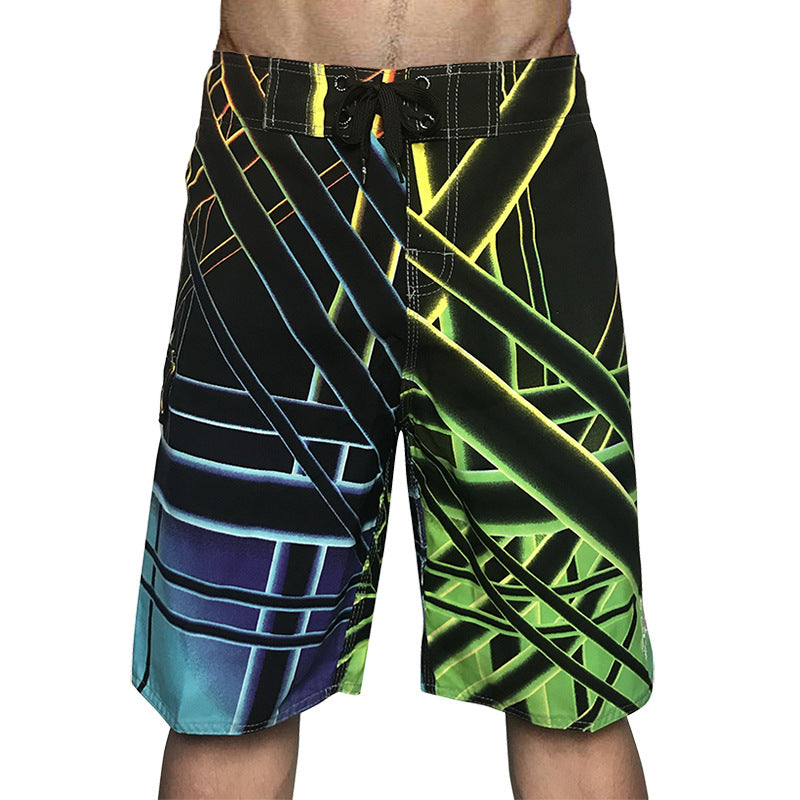 Checkered Black Athletic Surf Shorts