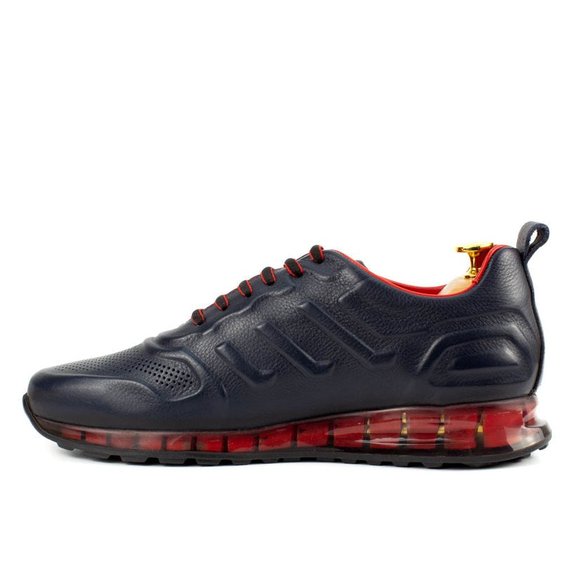 Black Patent Leather Sneakers | Platform High Sole