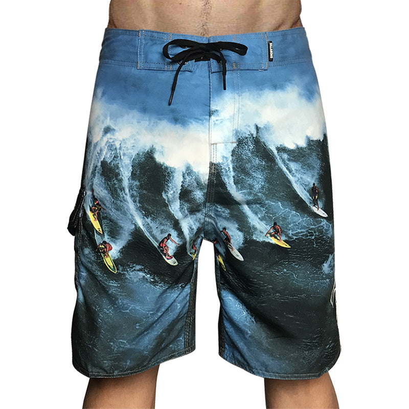 Checkered Black Athletic Surf Shorts